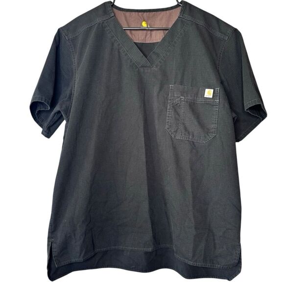 |EUC| CARHARTT V Neck Scrub Top - Picture 1 of 6